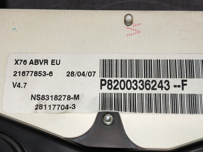 Recambio de cuadro instrumentos para renault kangoo (f/kc0) confort expression referencia OEM IAM P8200336243F 216778536 NS83182
