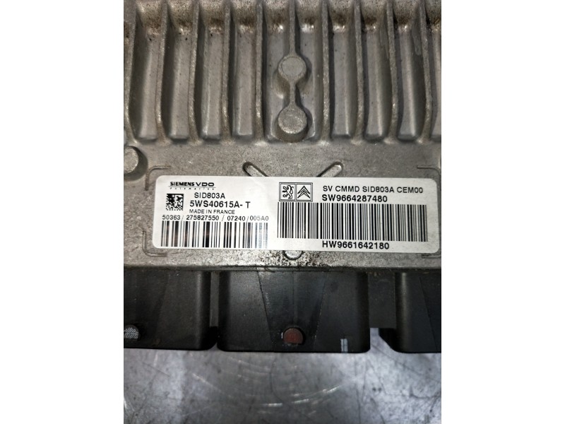 Recambio de centralita motor uce para citroen c4 picasso exclusive referencia OEM IAM 5WS40615A SW9664287480 