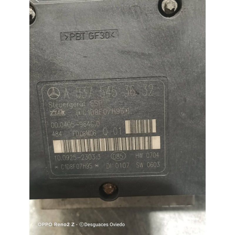 Recambio de abs para mercedes clase c (w203) sportcoupe c 220 cdi (la) (203.708) referencia OEM IAM A0375453632 10092523033 A006