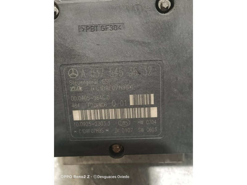 Recambio de abs para mercedes clase c (w203) sportcoupe c 220 cdi (la) (203.708) referencia OEM IAM A0375453632 10092523033 A006
