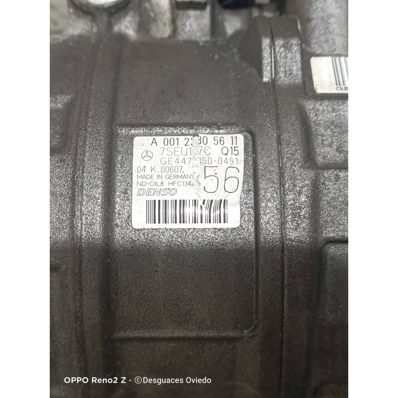 Recambio de compresor aire acondicionado para mercedes clase c (w203) sportcoupe c 220 cdi (la) (203.708) referencia OEM IAM A00