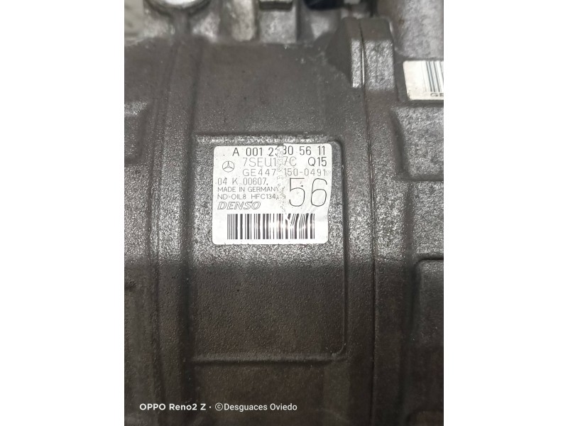 Recambio de compresor aire acondicionado para mercedes clase c (w203) sportcoupe c 220 cdi (la) (203.708) referencia OEM IAM A00
