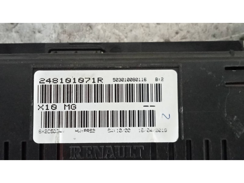 Recambio de pantalla multifuncion para renault zoe referencia OEM IAM 248101071R  