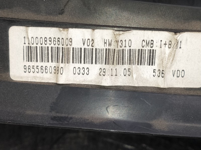 Recambio de cuadro instrumentos para citroen xsara picasso 2.0 hdi x referencia OEM IAM 9655660980 110008966009 
