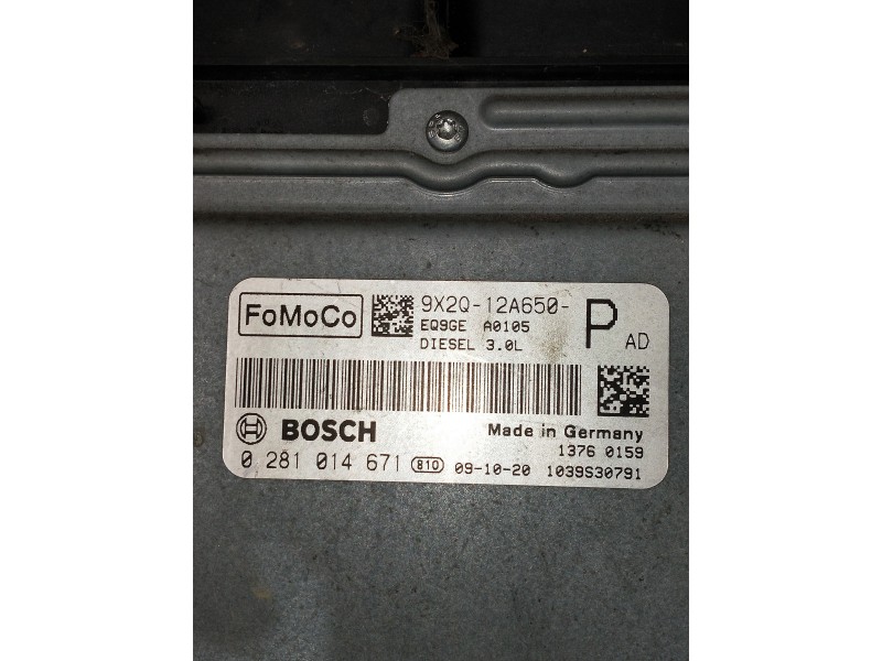 Recambio de centralita motor uce para jaguar xf 3.0 v6 diesel grace referencia OEM IAM 0281014671 9X2Q12A650 