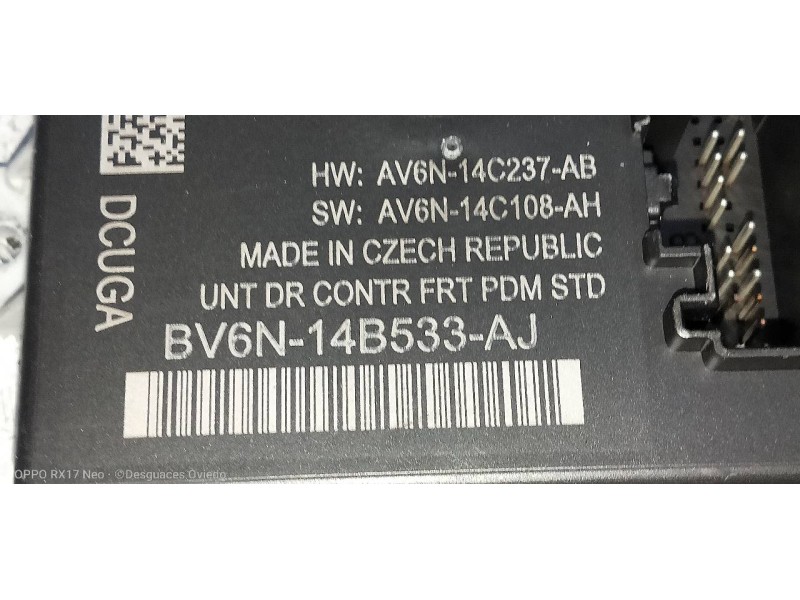 Recambio de modulo electronico para ford focus lim. (cb8) edition referencia OEM IAM BV6N14B533AJ  