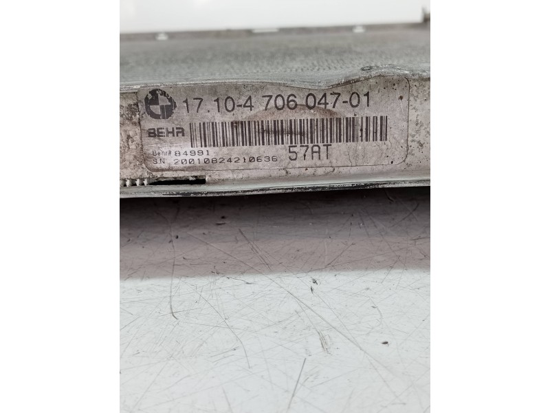 Recambio de radiador agua para bmw x5 (e53) 3.0d referencia OEM IAM 1710470604701  