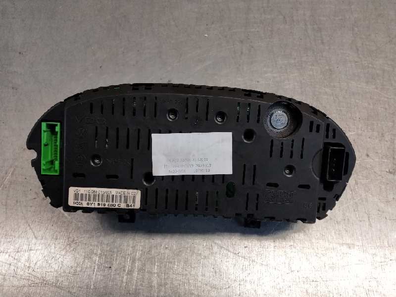Recambio de cuadro instrumentos para skoda fabia (6y2/6y3) comfort line referencia OEM IAM 110080015005 6Y1919880C B41