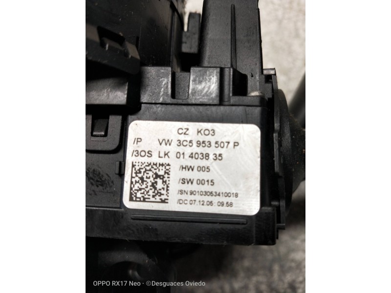 Recambio de mando luces para volkswagen passat berlina (3c2) 2.0 tdi referencia OEM IAM 3C5953507P 3C5953513B 
