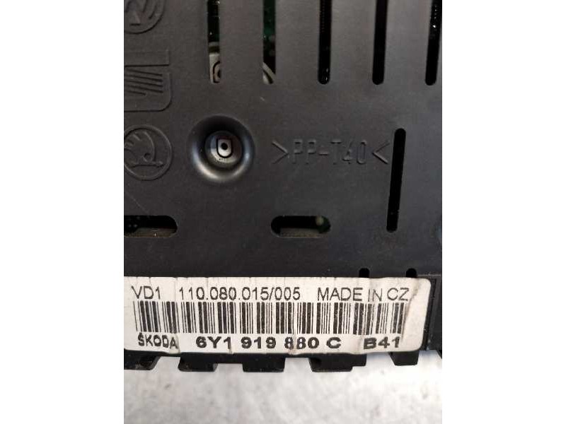 Recambio de cuadro instrumentos para skoda fabia (6y2/6y3) comfort line referencia OEM IAM 110080015005 6Y1919880C B41