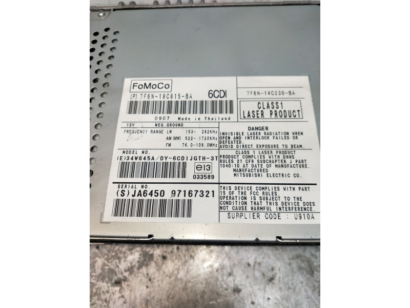 Recambio de sistema navegacion gps para jaguar xf 3.0 v6 diesel grace referencia OEM IAM 7F6N18C815BA 7F6N14C230BA 