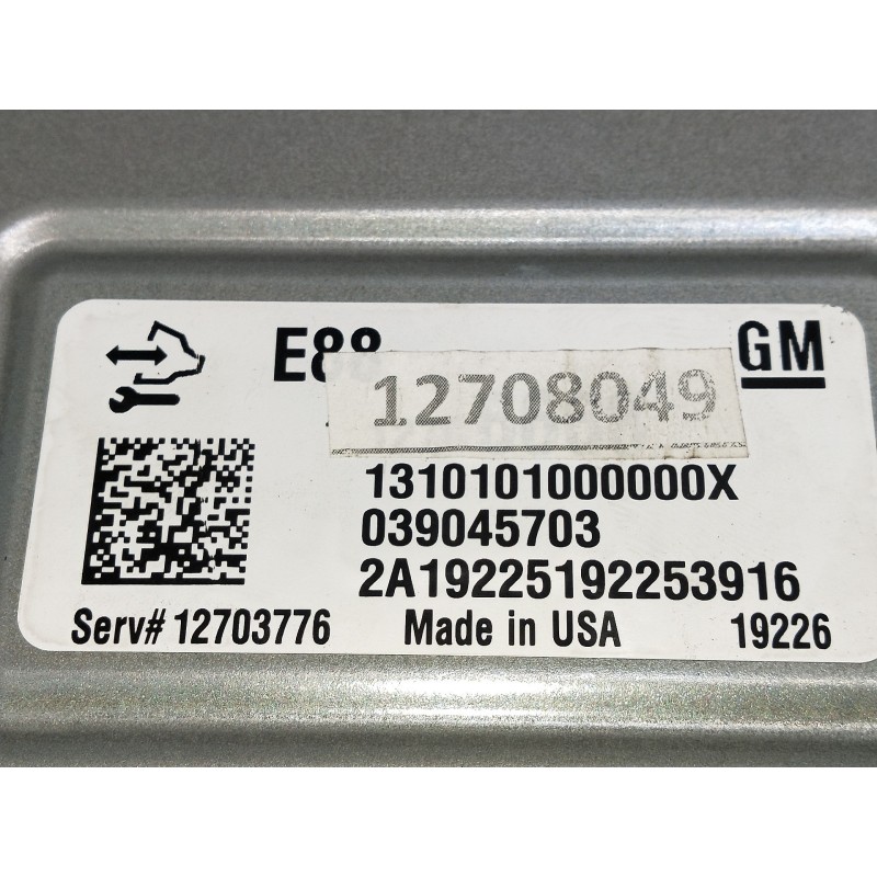 Recambio de centralita motor uce para opel astra k lim. 5türig 1.2 referencia OEM IAM 1310101000000X 039045703 12708049