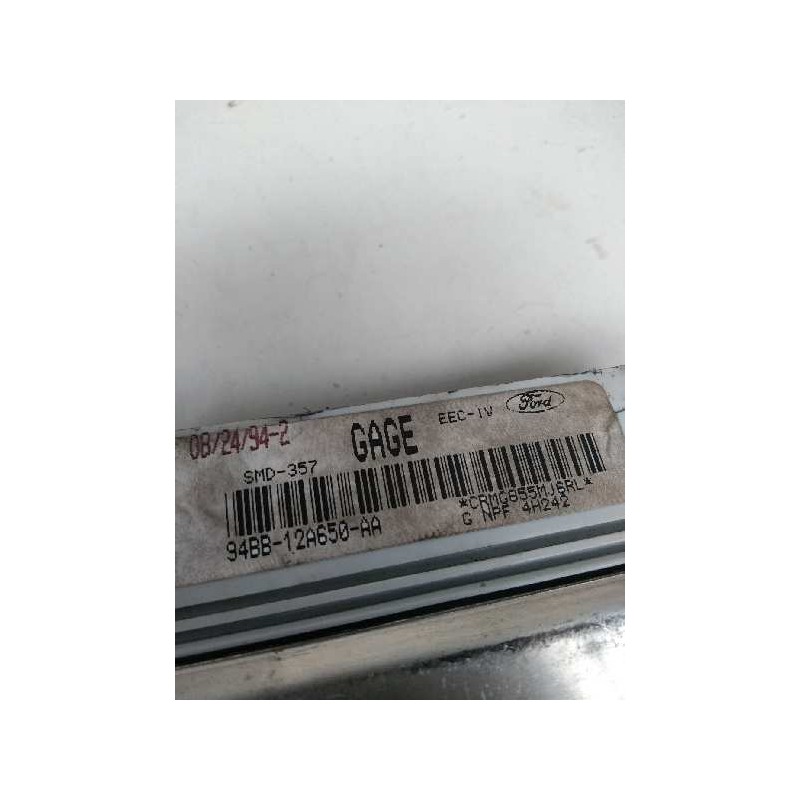 Recambio de centralita motor uce para ford mondeo berlina/familiar (fd) 2.5 v6 24v cat referencia OEM IAM 94BB12A650AA GAGE 