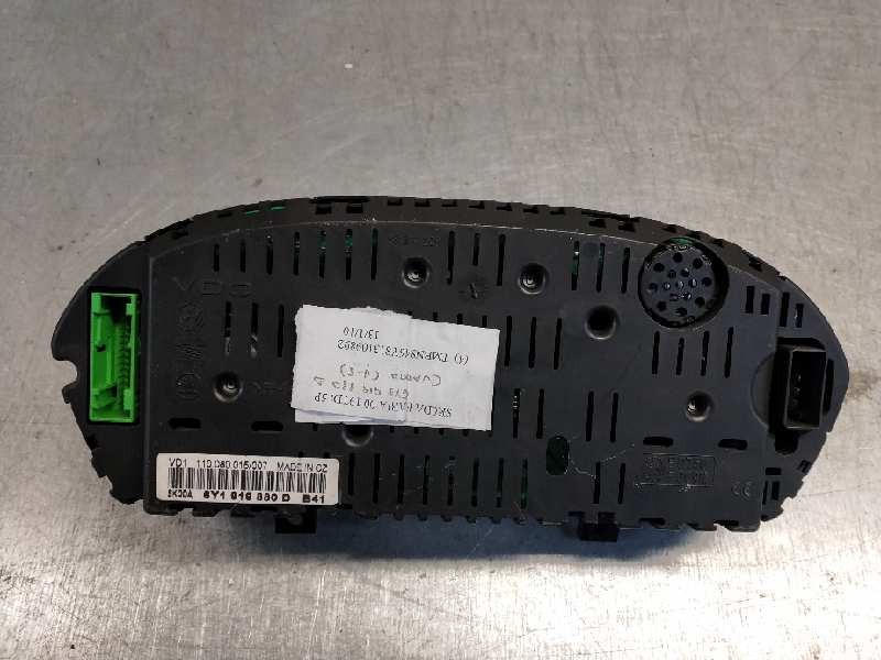 Recambio de cuadro instrumentos para skoda fabia (6y2/6y3) 1.9 tdi referencia OEM IAM 110080015007 6Y1919880D 