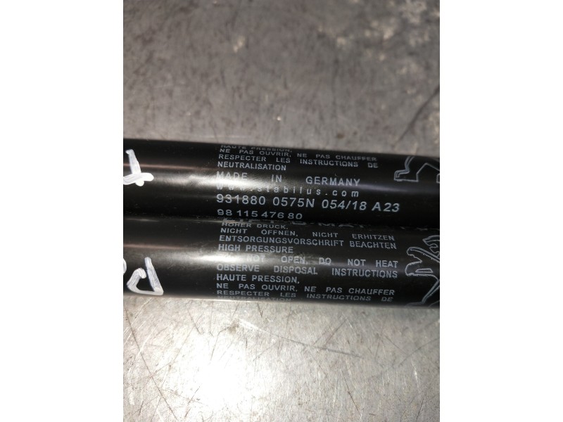 Recambio de amortiguadores maletero / porton para peugeot 3008 allure referencia OEM IAM 9811547680 9318800575N 