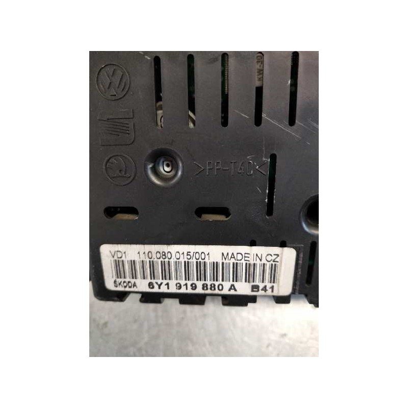 Recambio de cuadro instrumentos para skoda fabia (6y2/6y3) 1.9 sdi cat (asy) referencia OEM IAM 110080015001 6Y1919880A 