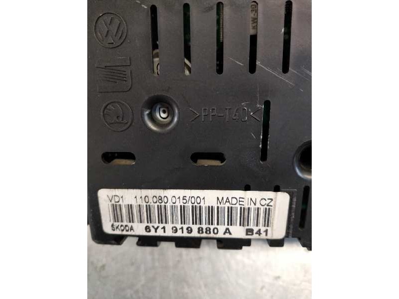 Recambio de cuadro instrumentos para skoda fabia (6y2/6y3) 1.9 sdi cat (asy) referencia OEM IAM 110080015001 6Y1919880A 