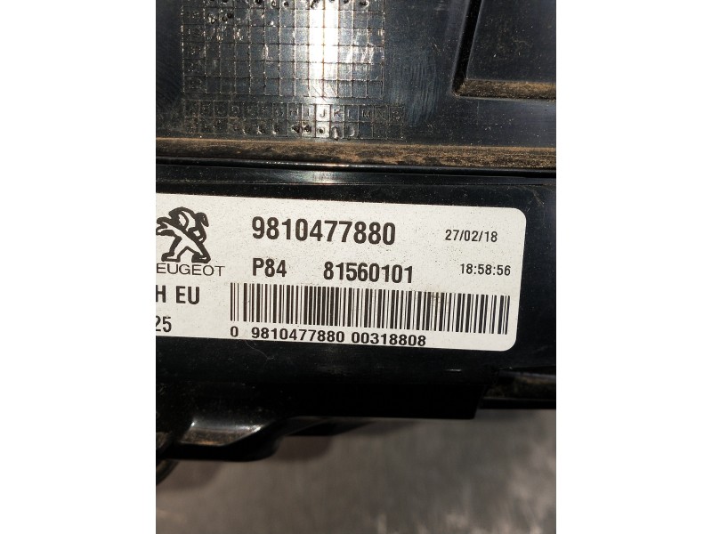Recambio de piloto trasero izquierdo interior para peugeot 3008 allure referencia OEM IAM 9810477880 81560101 