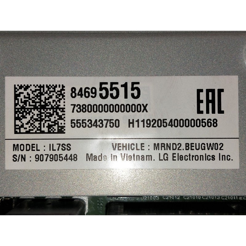 Recambio de pantalla multifuncion para opel astra k lim. 5türig 1.2 referencia OEM IAM 84695515 555343750 H119205400000568