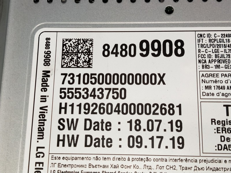 Recambio de sistema audio / radio cd para opel astra k lim. 5türig 1.2 referencia OEM IAM 84809908 7310500000000X 555343750