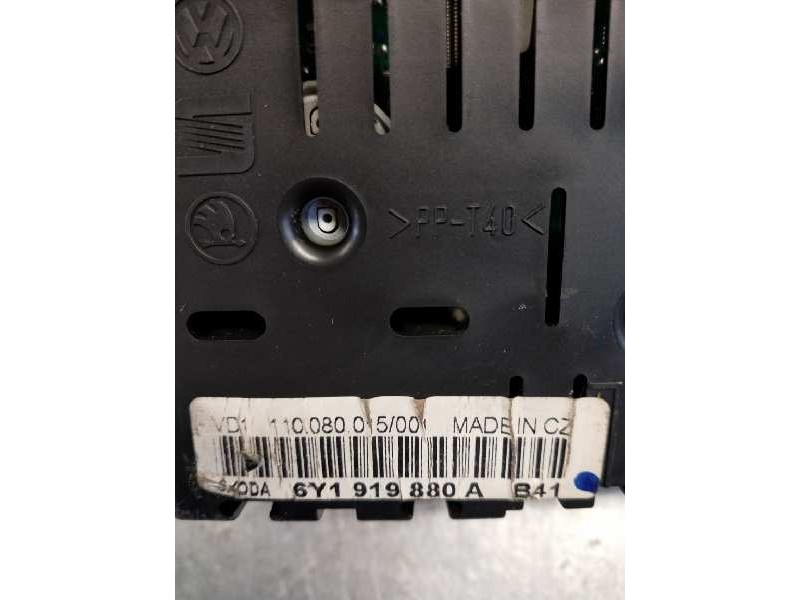 Recambio de cuadro instrumentos para skoda fabia familiar (6y5) comfort referencia OEM IAM 110080015001 6Y1919880A 