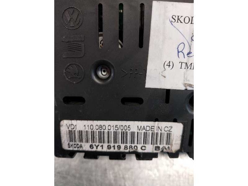 Recambio de cuadro instrumentos para skoda fabia (6y2/6y3) 1.4 referencia OEM IAM 6Y1919880C  