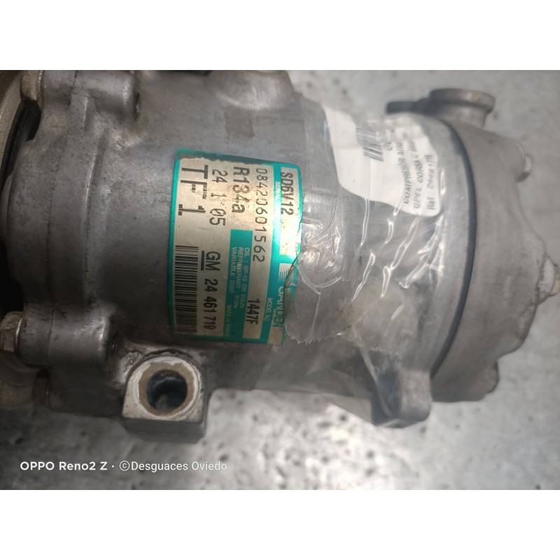 Recambio de compresor aire acondicionado para opel corsa c blue line referencia OEM IAM 24461719 SD6V12 08420601562