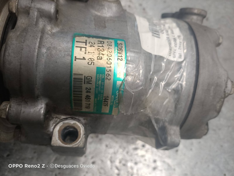 Recambio de compresor aire acondicionado para opel corsa c blue line referencia OEM IAM 24461719 SD6V12 08420601562