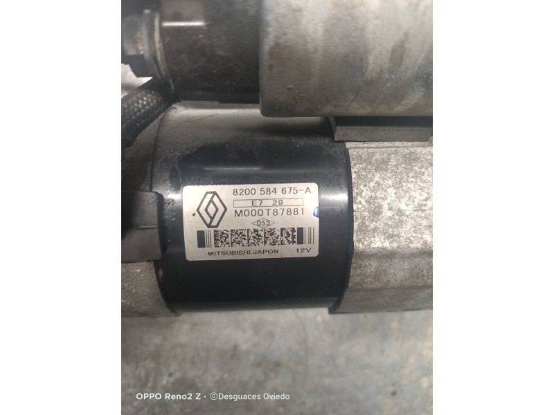 Recambio de motor arranque para nissan qashqai (j10) tekna referencia OEM IAM 8200584675A M000T87881 