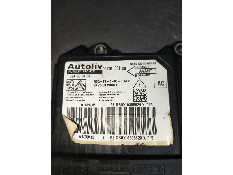 Recambio de kit airbag para peugeot 308 allure referencia OEM IAM 9807568180  