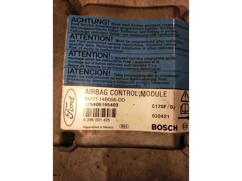 Recambio de centralita airbag para ford focus berlina (cak) referencia OEM IAM 2M5T14B056DD 625405195403 