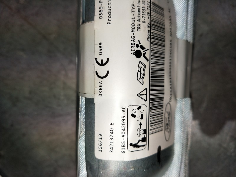 Recambio de airbag cortina delantero izquierdo para ford ka+ ultimate referencia OEM IAM G1B5A042D95AC  