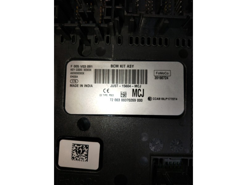 Recambio de caja reles / fusibles para ford ka+ ultimate referencia OEM IAM JU5T15604MCJ F005V03091 