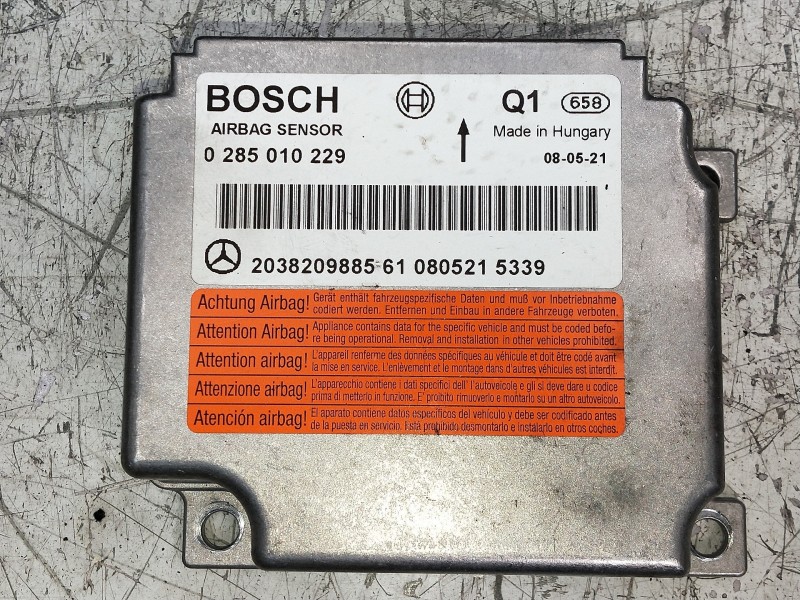 Recambio de kit airbag para mercedes clase c (w203) sportcoupe c 220 cdi (la) (203.708) referencia OEM IAM 0285010229 2038209885