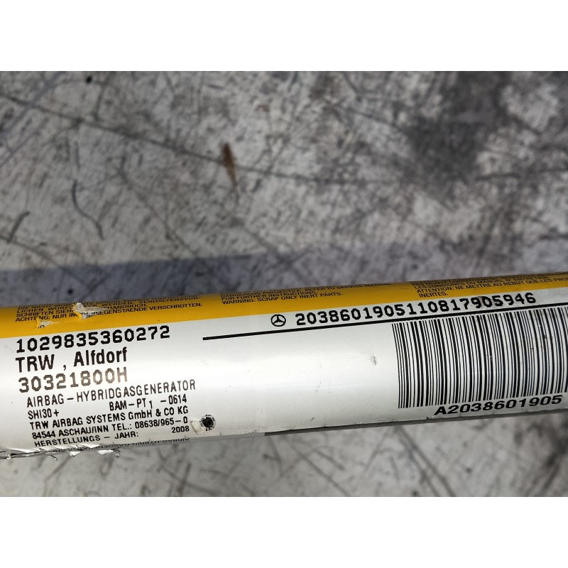 Recambio de airbag cortina delantero izquierdo para mercedes clase c (w203) sportcoupe c 220 cdi (la) (203.708) referencia OEM I