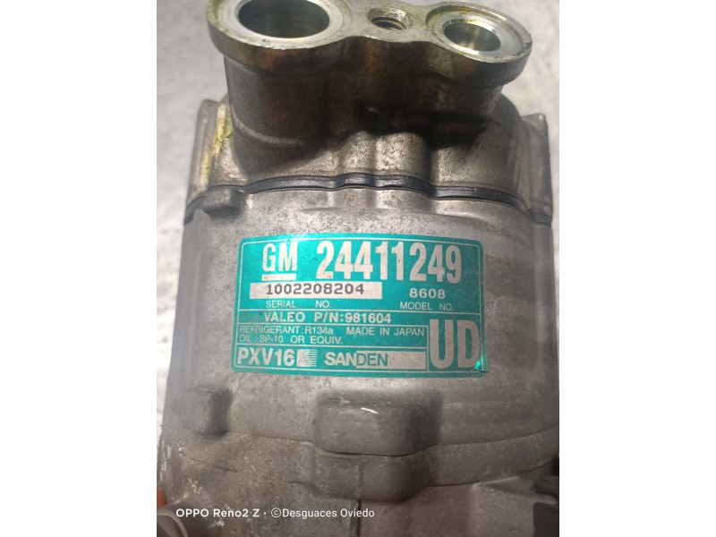 Recambio de compresor aire acondicionado para saab 9-3 berlina 2.2 16v tid cat referencia OEM IAM 24411249 1002208204 PXV16