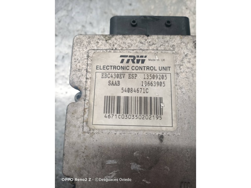 Recambio de abs para saab 9-3 berlina 2.2 16v tid cat referencia OEM IAM 13509205 13663905 54084671C BP21920397CCV