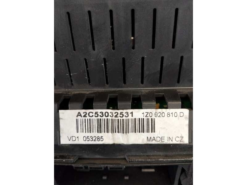 Recambio de cuadro instrumentos para skoda octavia berlina (1z3) 1.9 tdi dpf referencia OEM IAM A2C53032531 1Z0920810D  Recambio de cuadro instrumentos para skoda octavia berlina (1z3) 1.9 tdi dpf referencia OEM IAM A2C53032531 1Z0920810D