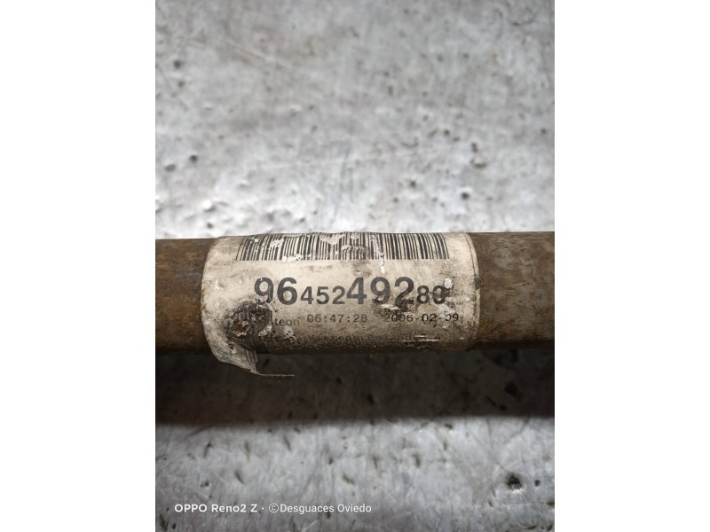 Recambio de transmision delantera izquierda para lancia phedra (180) 2.2 jtd 16v emblema referencia OEM IAM 9645249280  