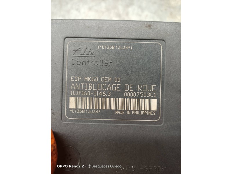 Recambio de abs para citroen c5 berlina 1.6 hdi cat (9hy / dv6ted4) referencia OEM IAM 10096011463 9656419780 10020601884