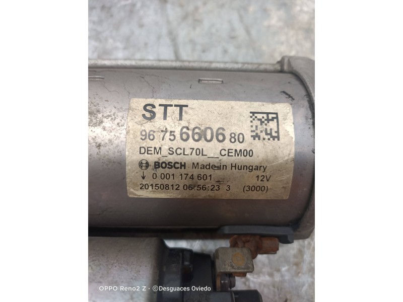 Recambio de motor arranque para peugeot 308 allure referencia OEM IAM 9675660680 0001174601 