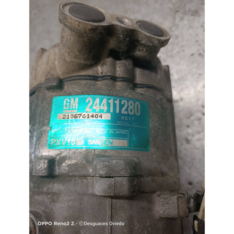 Recambio de compresor aire acondicionado para saab 9-3 berlina 1.8 t vector referencia OEM IAM 24411280 PXV16 