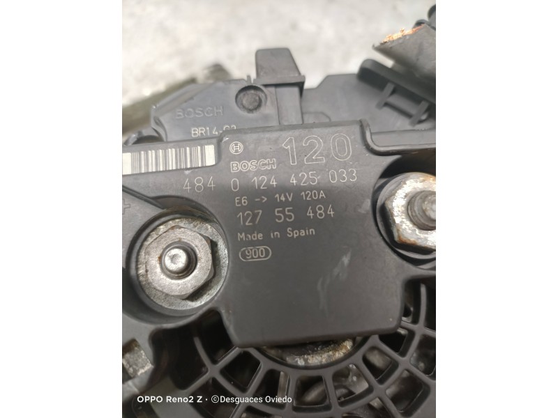 Recambio de alternador para saab 9-3 berlina 1.8 t vector referencia OEM IAM 0124425425033 12755484 