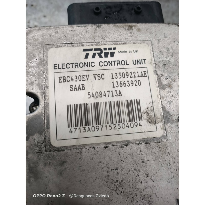 Recambio de abs para saab 9-3 berlina 1.8 t vector referencia OEM IAM 13509221AE 13663920 13663920 12801324