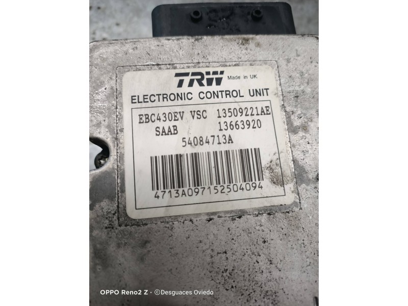 Recambio de abs para saab 9-3 berlina 1.8 t vector referencia OEM IAM 13509221AE 13663920 13663920 12801324