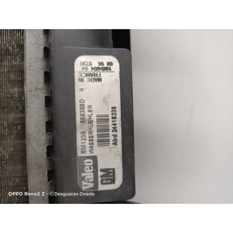 Recambio de radiador agua para saab 9-3 berlina 1.8 t vector referencia OEM IAM 868388D  