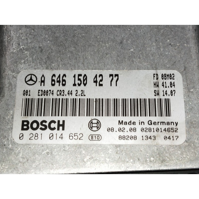 Recambio de centralita motor uce para mercedes clase c (w203) sportcoupe c 220 cdi (la) (203.708) referencia OEM IAM A6461504277