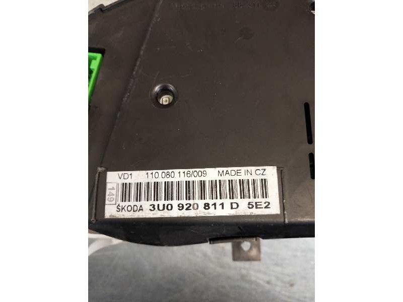 Recambio de cuadro instrumentos para skoda superb (3u4) 2.0 tdi dpf referencia OEM IAM 110080116009 3U0920811D 