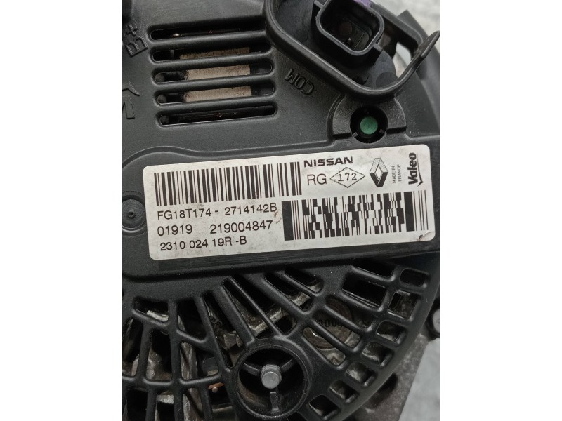 Recambio de alternador para nissan qashqai (j11) acenta referencia OEM IAM 231002419R FG18T174 2714142B