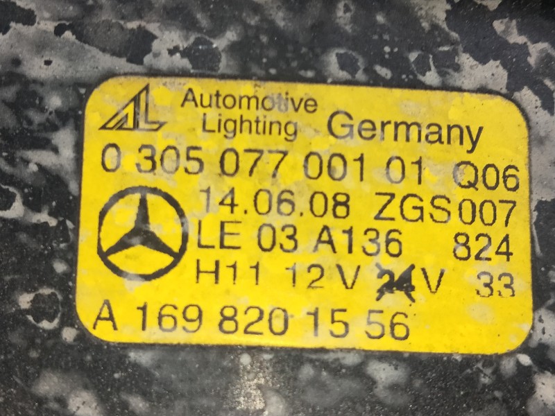 Recambio de faro antiniebla izquierdo para mercedes clase c (w203) sportcoupe c 220 cdi (la) (203.708) referencia OEM IAM 030507